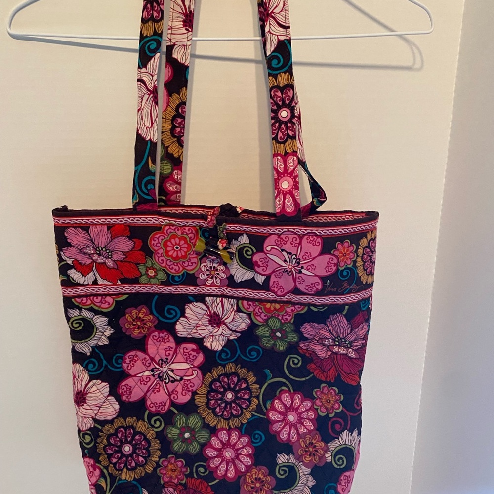 VERA BRADLEY TOT PURSE FLOWERS PRINT